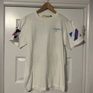 OFF WHITE T-SHIRT - WHITE 2019 COLLECTION (L - fits like a M)